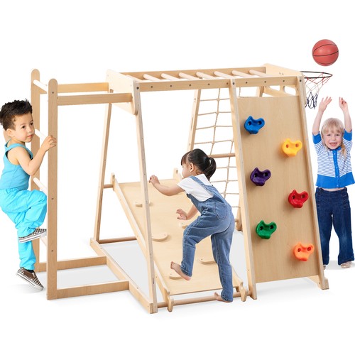 Jungle gym wood swing - gym,