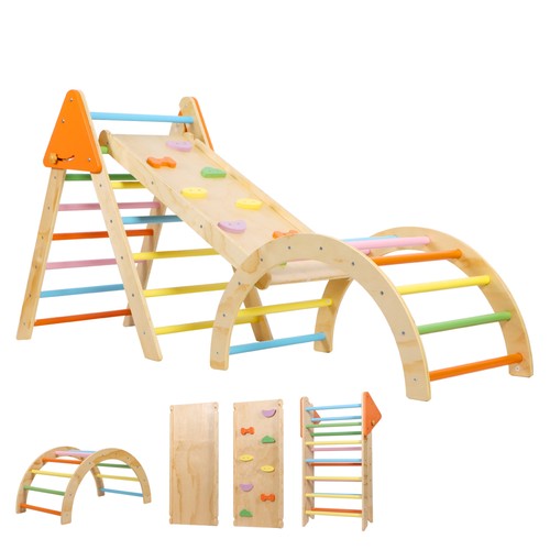 Wooden climbing frame for - wooden,