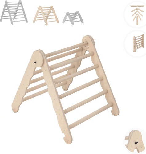 Indoor wooden toddler climbing
